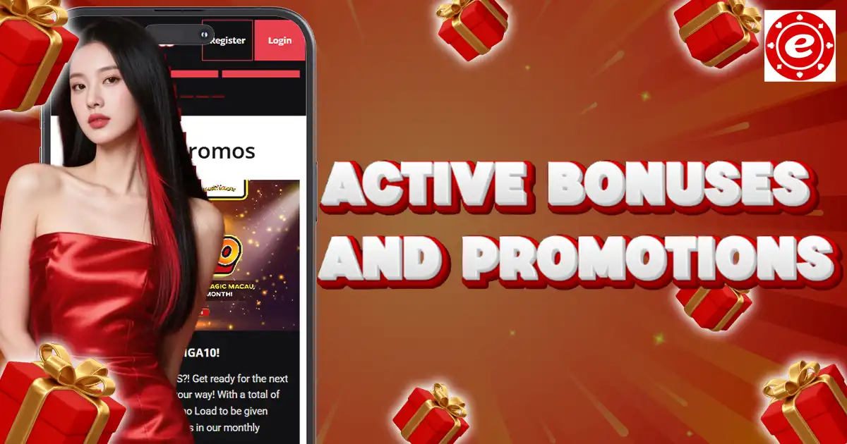 active bonuses and promotions